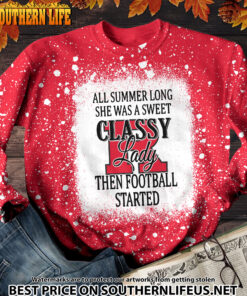 Alternative view of NCAA62 Rutgers Scarlet Knights Sweet And Classy Lady Bleached 3D Printed Hoodie, TShirt, Sweatshirt
