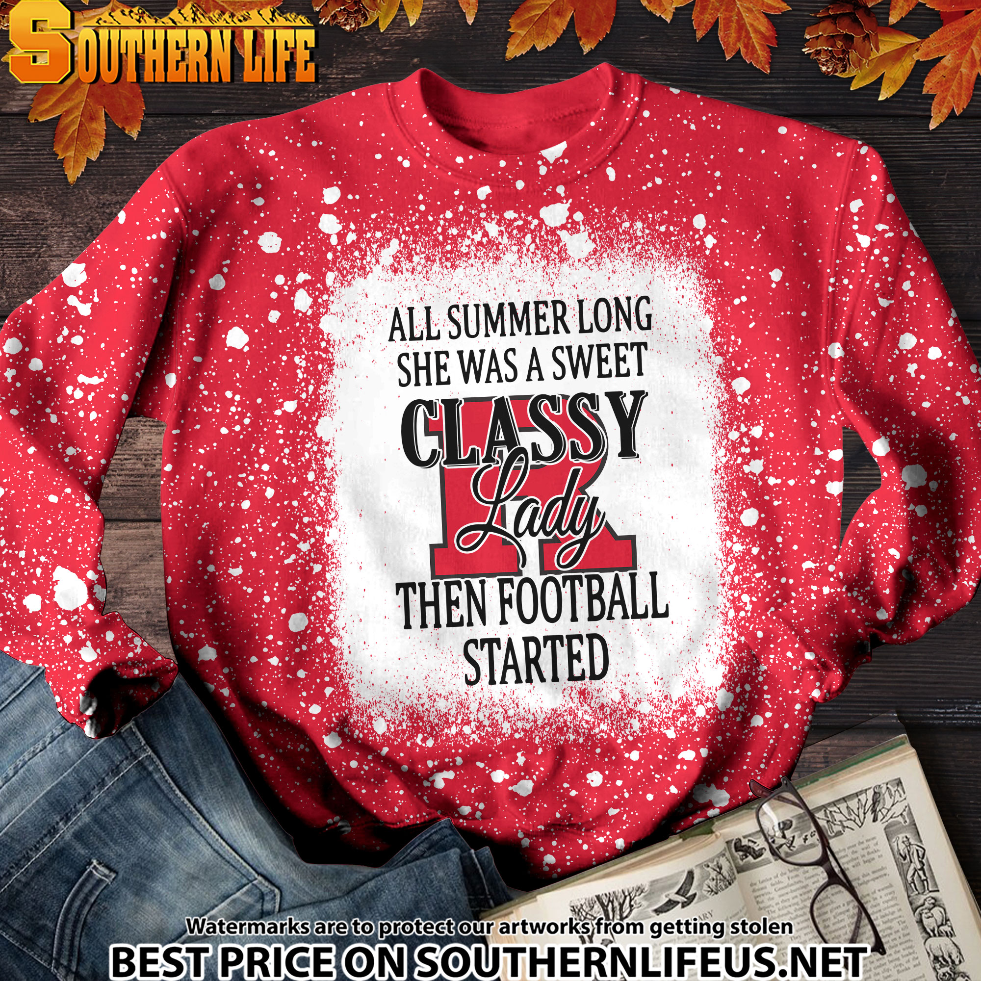 NCAA62 Rutgers Scarlet Knights Sweet And Classy Lady Bleached 3D Printed Hoodie, TShirt, Sweatshirt - Image 2