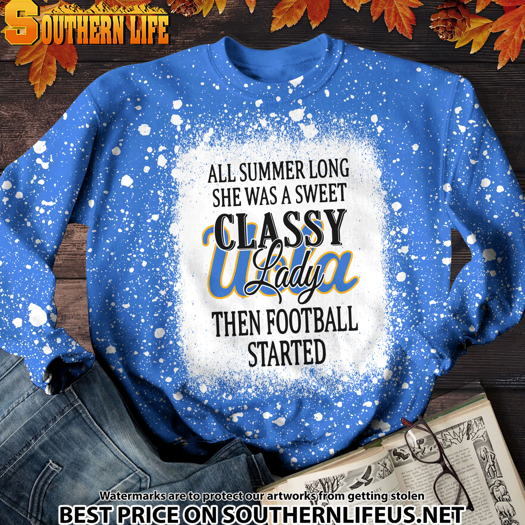 NCAA71 UCLA Sweet And Classy Lady Bleached 3D Printed Hoodie, TShirt, Sweatshirt - Image 3
