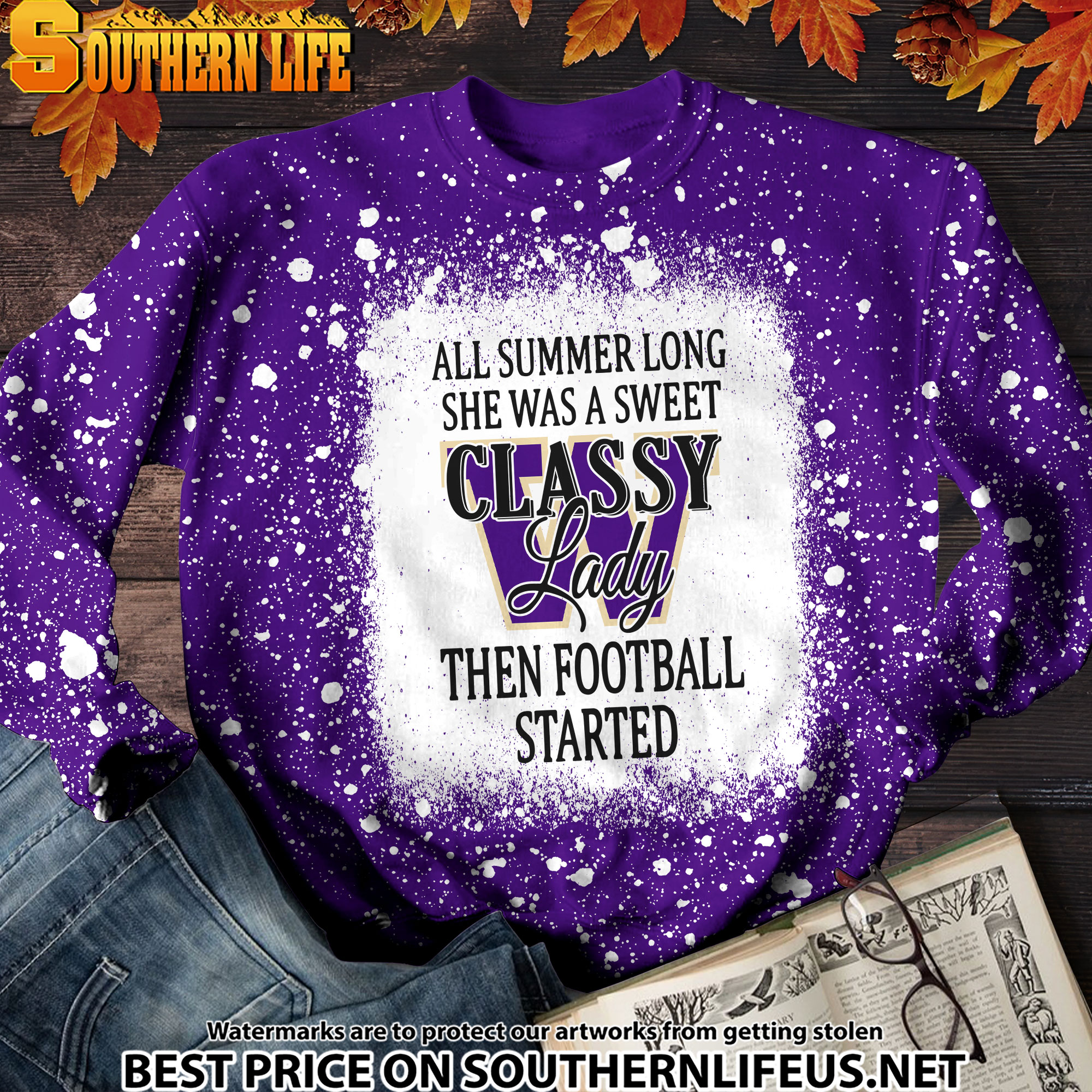 NCAA78 Washington Huskies Sweet And Classy Lady Bleached 3D Printed Hoodie, TShirt, Sweatshirt - Image 3
