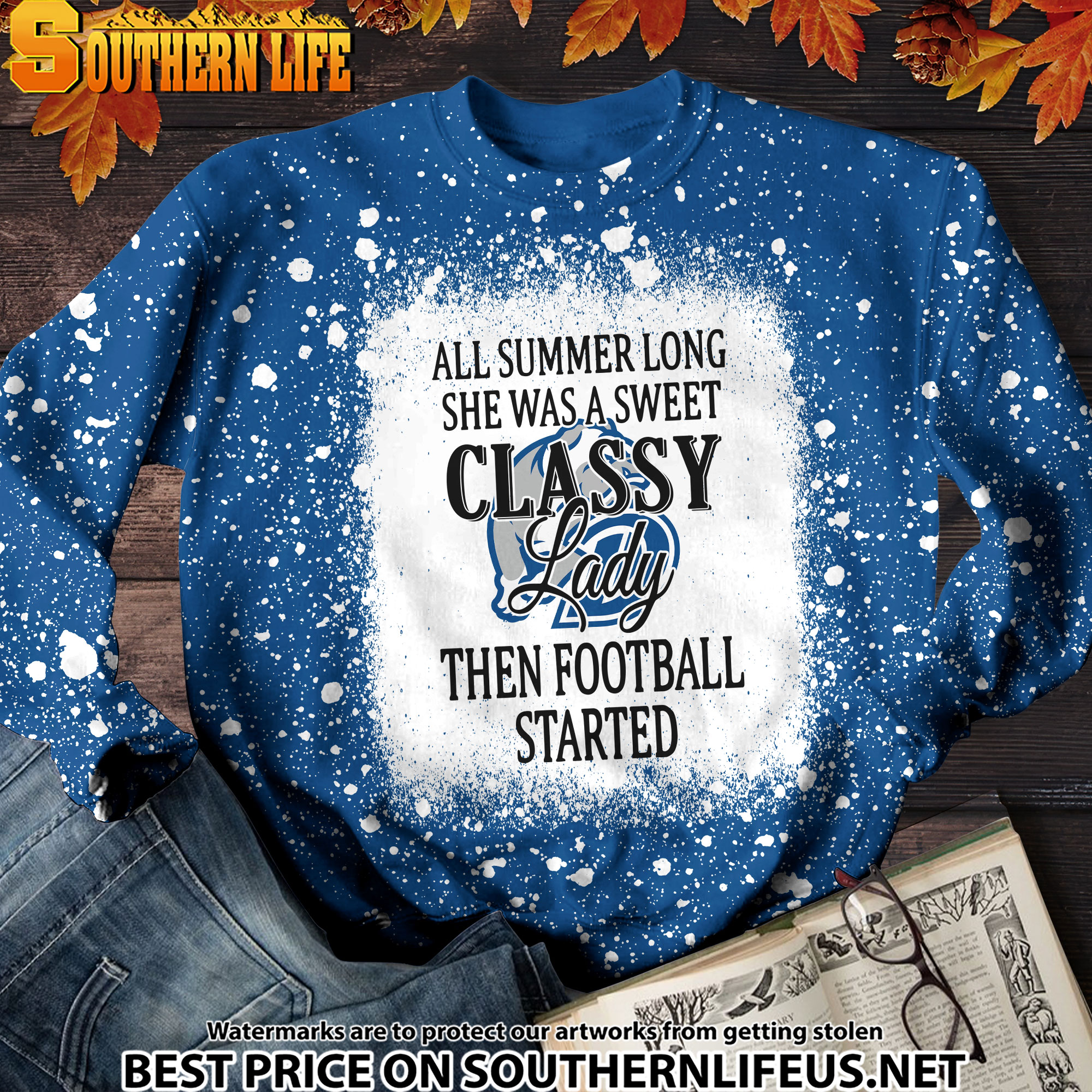 NCAA81 Drake Bulldogs Sweet And Classy Lady Bleached 3D Printed Hoodie, TShirt, Sweatshirt - Image 3
