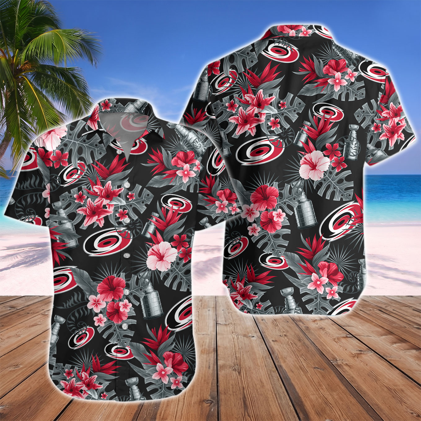 Carolina Hurricanes Stanley Cup Champions Hawaiian Shirt - Image 2
