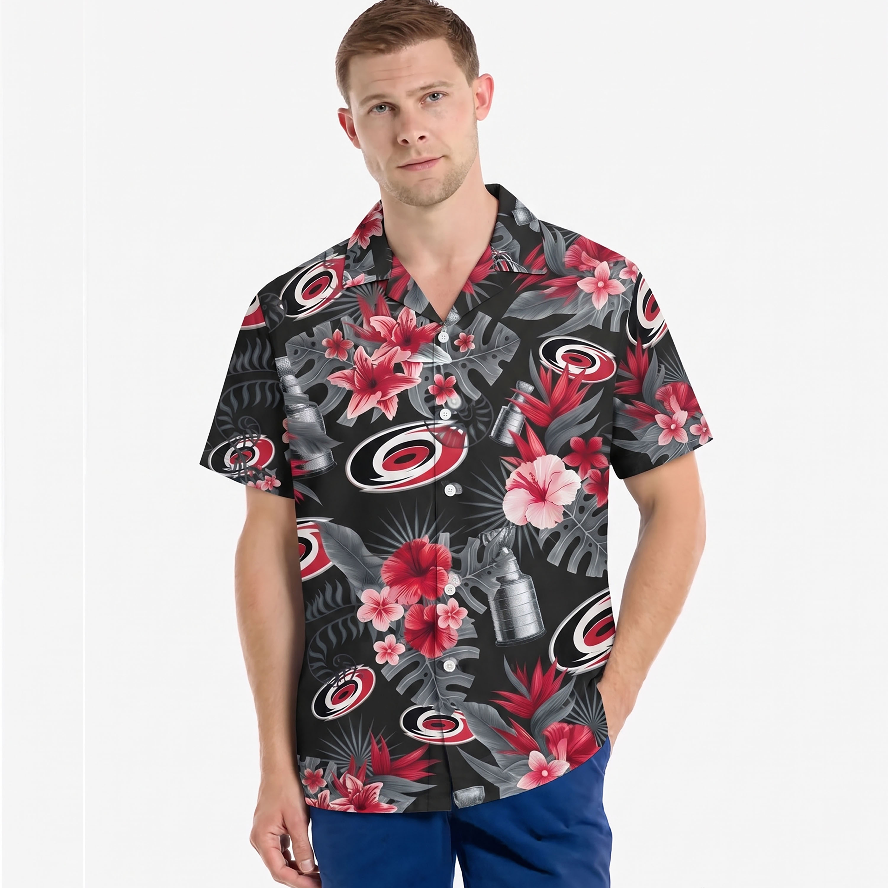 Carolina Hurricanes Stanley Cup Champions Hawaiian Shirt