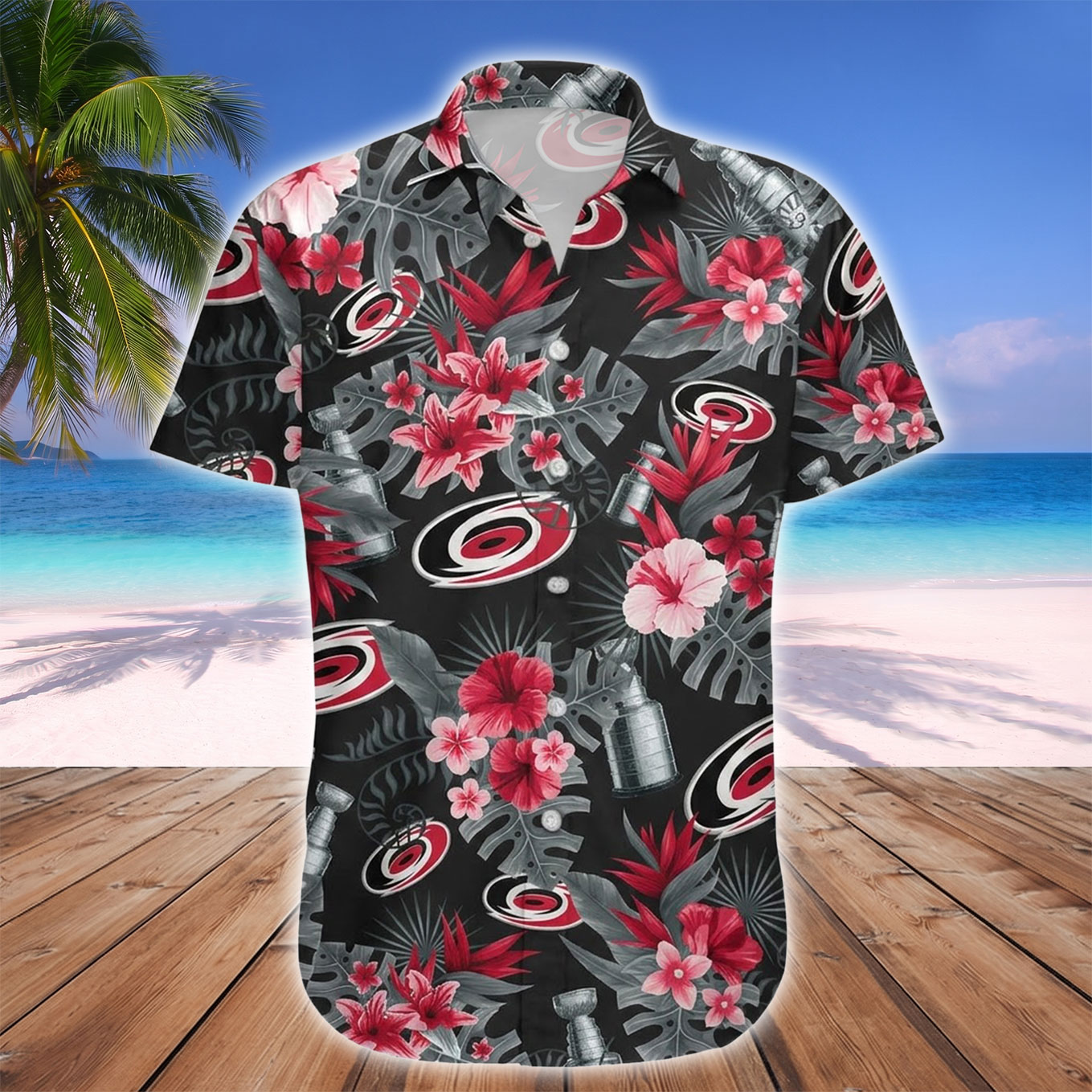 Carolina Hurricanes Stanley Cup Champions Hawaiian Shirt - Image 3